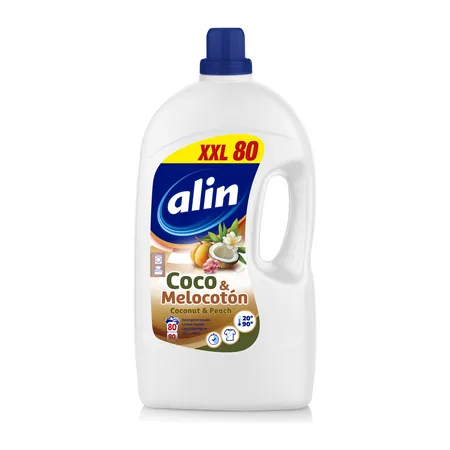 منظف سائل للغسيل alin جوز الهند والخوخ · 4 لتر