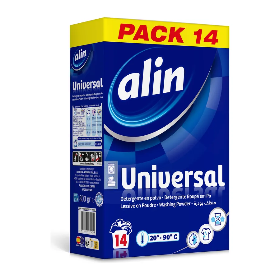 مسحوق غسيل alin يونيفرسال · علبة 800 غ
