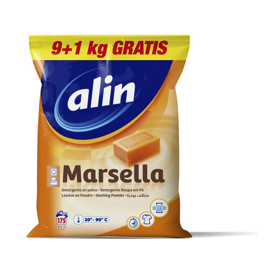 Detergente en polvo alin Marsella · saco 10 kg